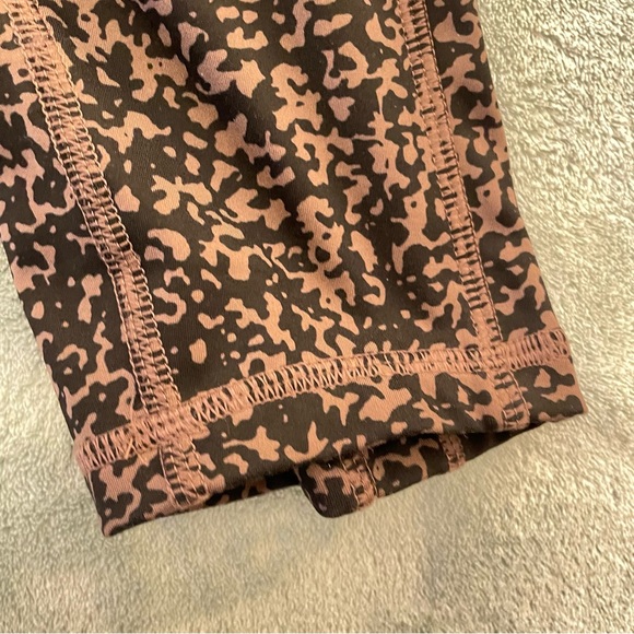 X by Gottex Leggings Black Brown Abstract Print High Rise Stretchy Size XL - Picture 7 of 12